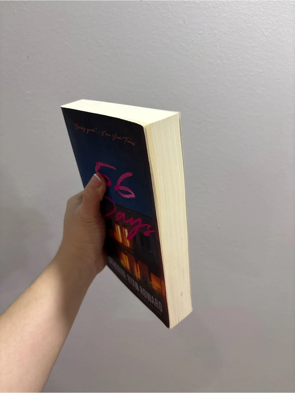 56 Days by — Blue & Pink Cover Coffee Table Book
